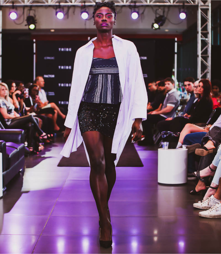 Models on the runway at C-Tribe x Fashion