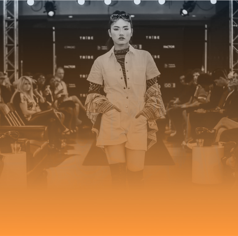 C-Tribe x Fashion model on stage